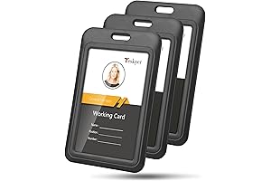 Teskyer Vertical ID Card Holder- Smart, Secure Protection