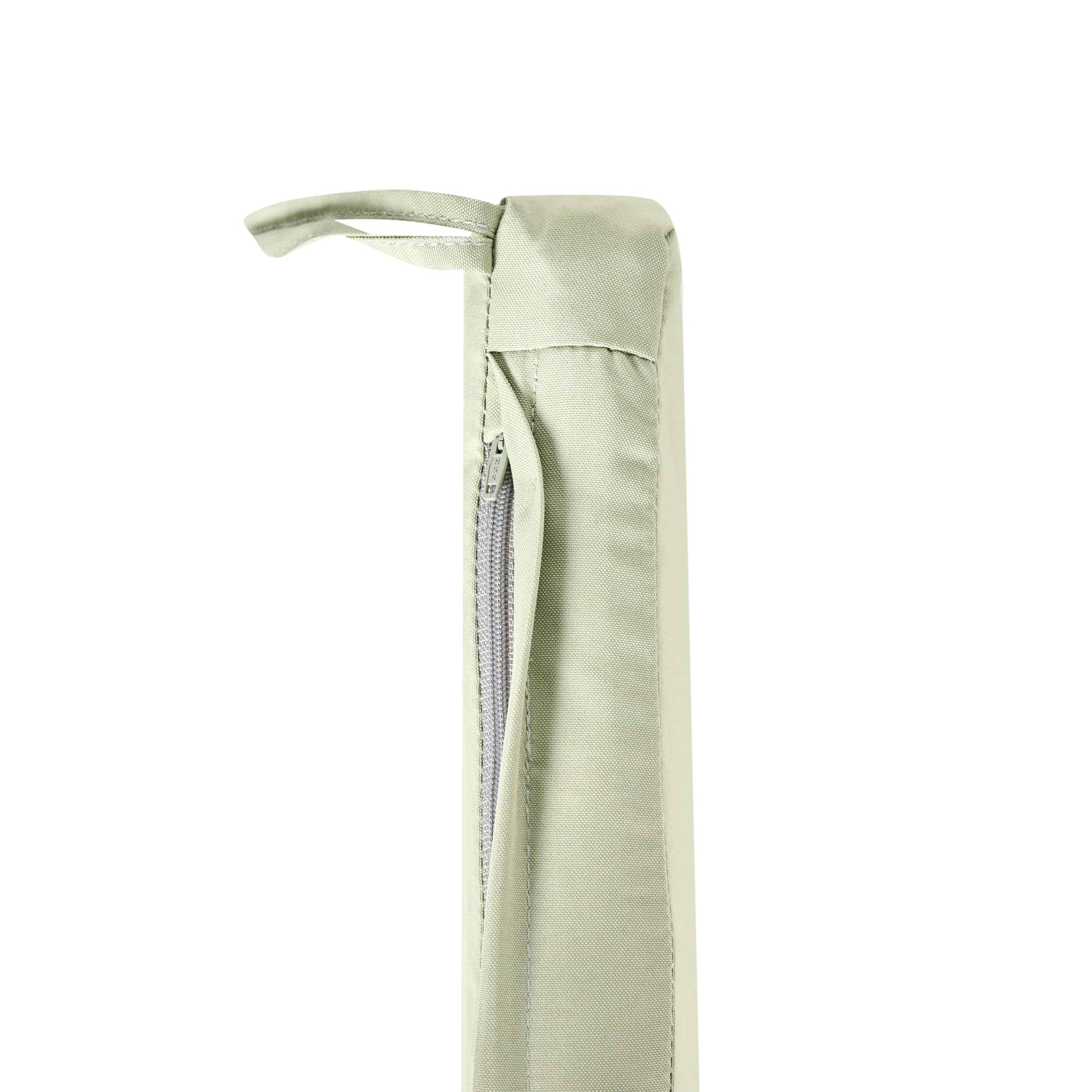 Beliani Lot 8 Coussins de Siège pour Chaises de Jardin Résistant aux UV en Tissu Polyester Vert Clair Sassari Premium