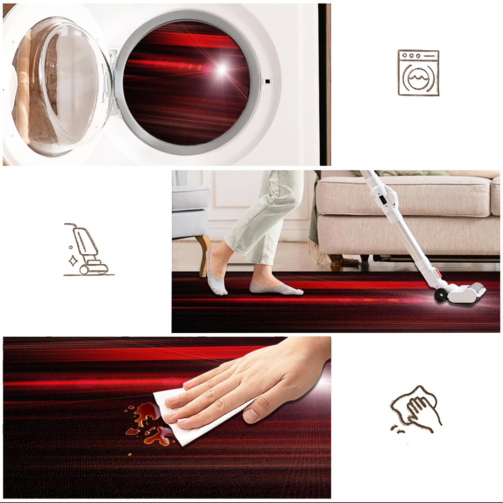 Alfombra Escritorio Suelo Antideslizante Protectora Suelo para Silla de Oficina, Alfombrilla para Silla para Suelos Duros Alfombra Silla Gaming Oficina Protectors Suelo Silla Ruedas 120 x 180 cm