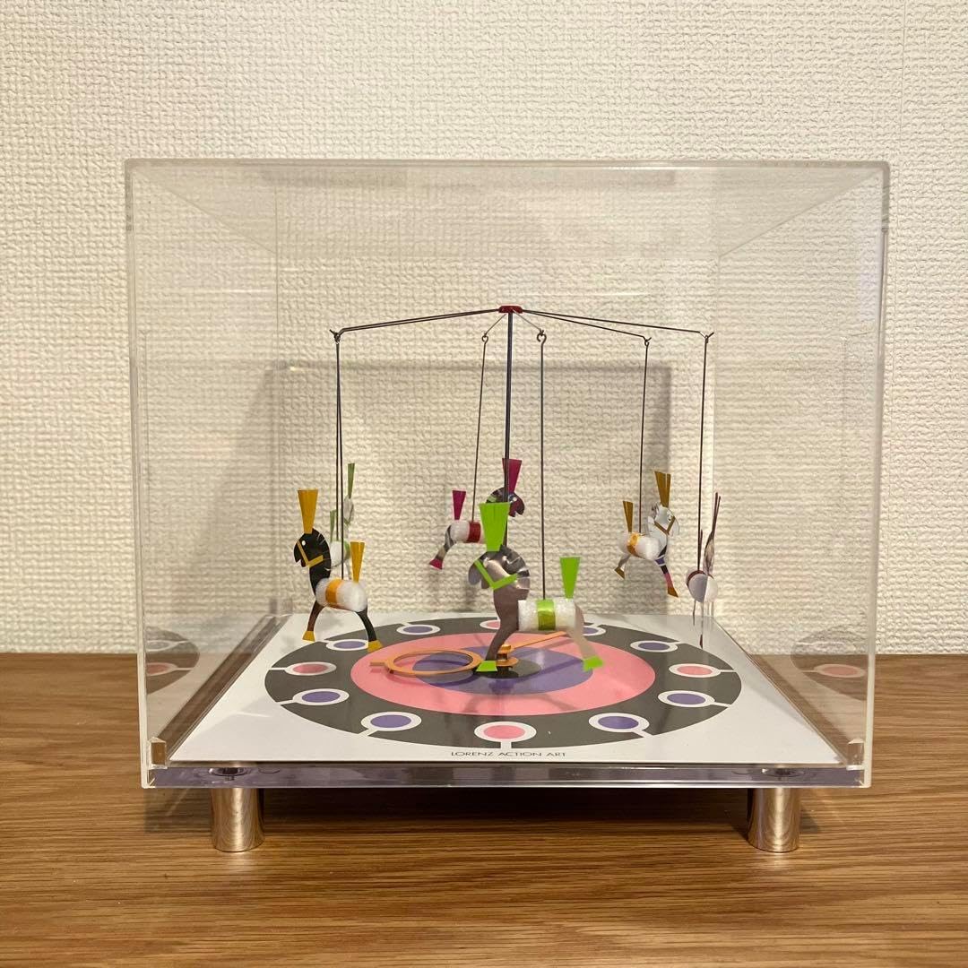 JECO水晶時計 メリーゴーランド 杉井清二 天体 置時計 ポスト