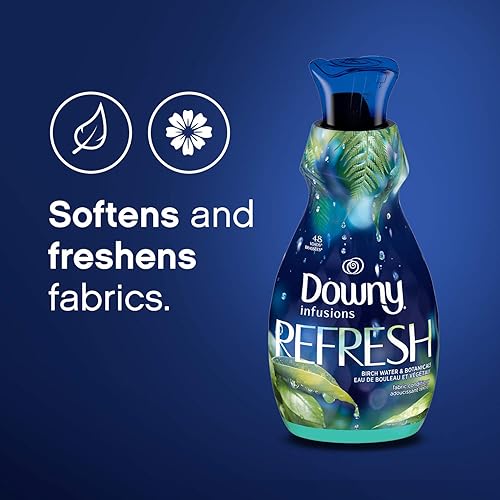 Miniatura 6 de Downy Infusions - Acondicionador líquido de tela suavizante de tela refresco agua de abedul y botánicos botellas de 56 onzas 166 cargas en total