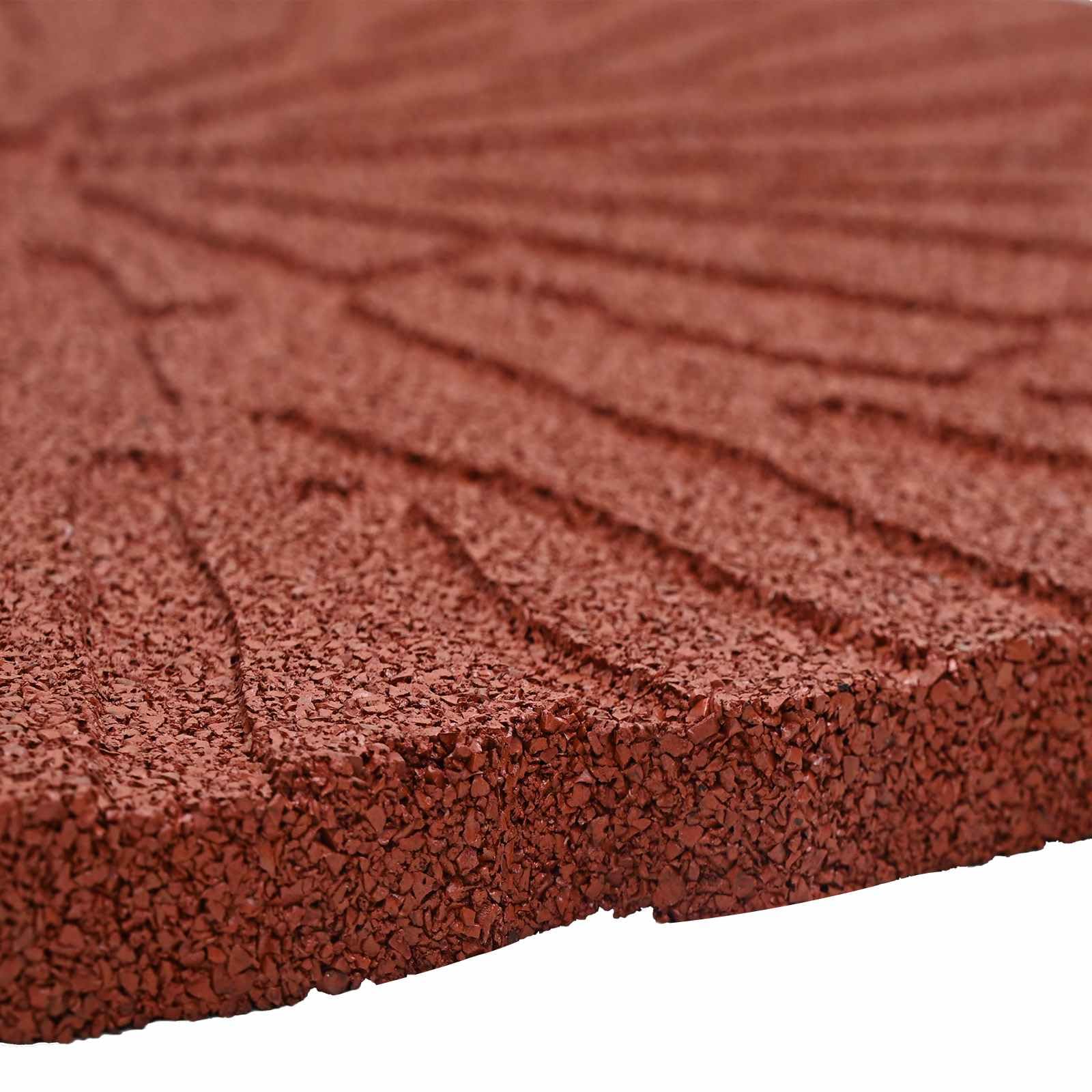 vidaXL Kamień kroczący 6 szt. czerwony Ø 45 x 1,8 cm Guma