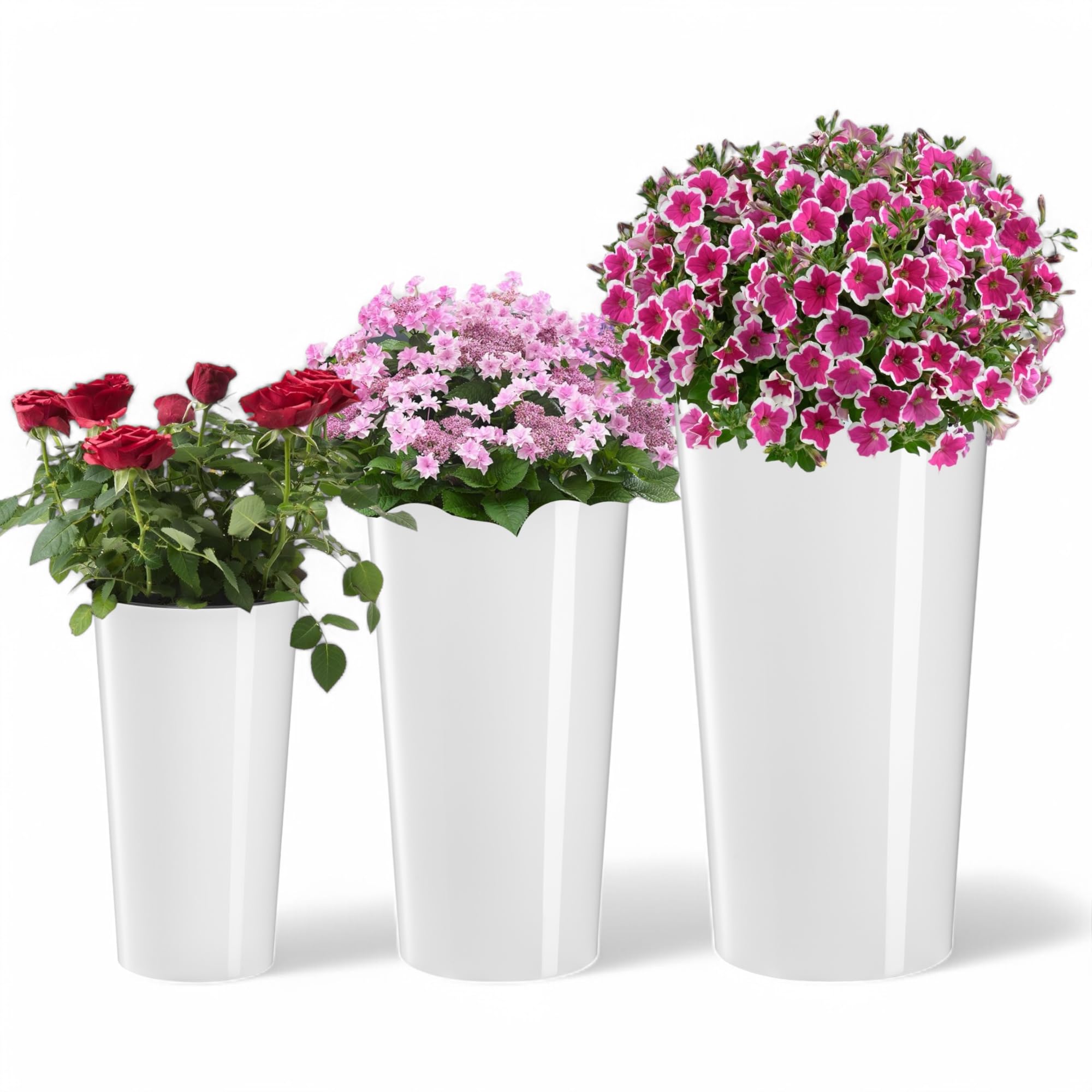 Vaso Sistema Irrigazione Bianco Vaso XXL MELTOM Con Irrigazione