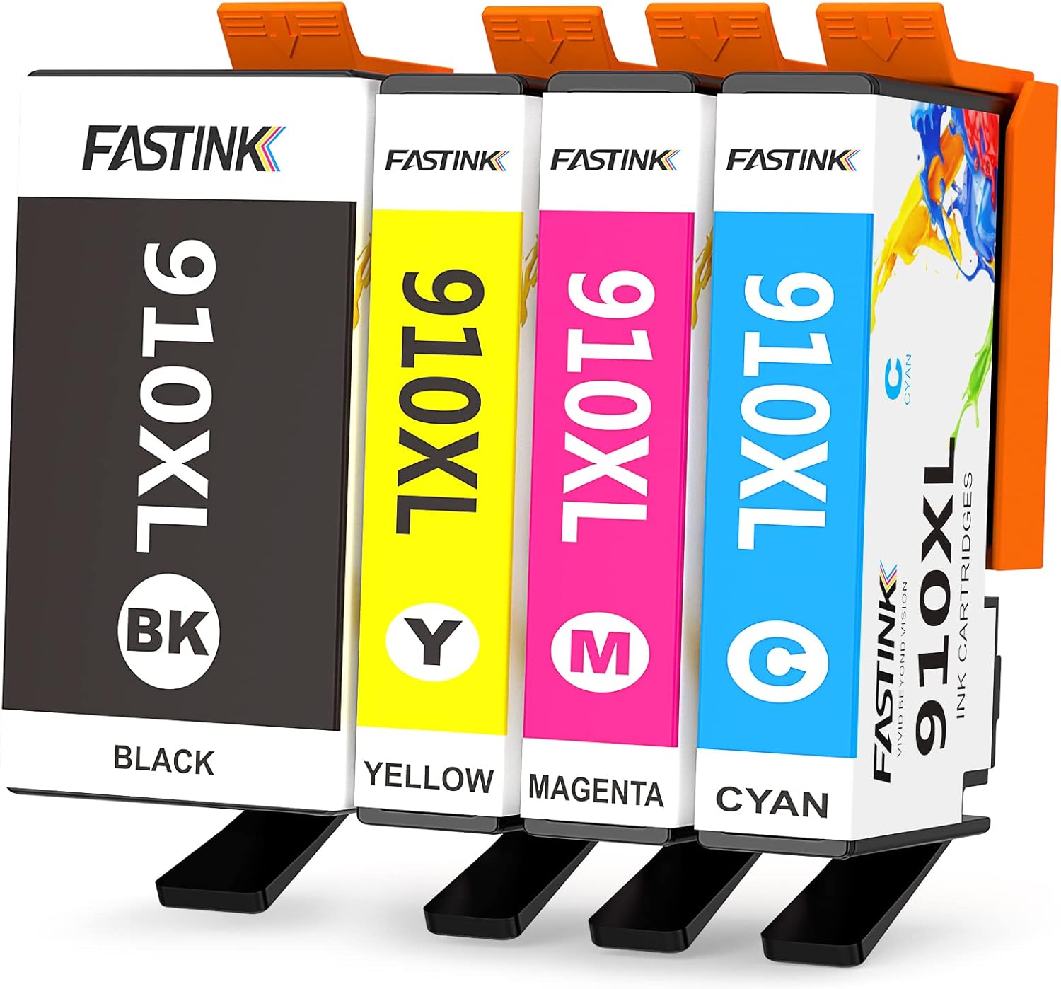 FASTINK Compatible 910XL Ink Cartridges Combo Pack,High Yield