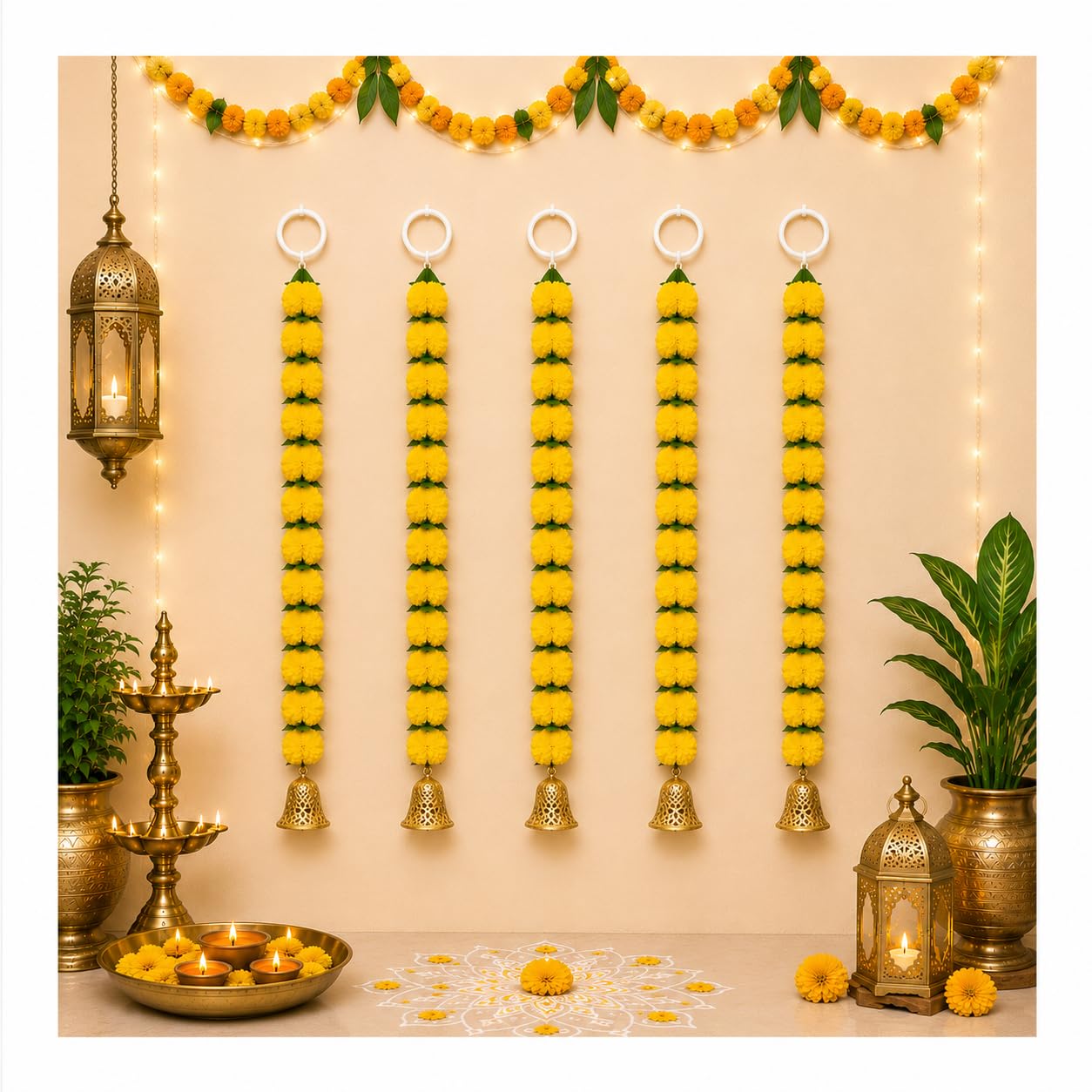 Bindian Pom Pom Chakri - Festive Wall Decor -24 Bindian Pom Pom Chakri - Festive Wall Decor -24