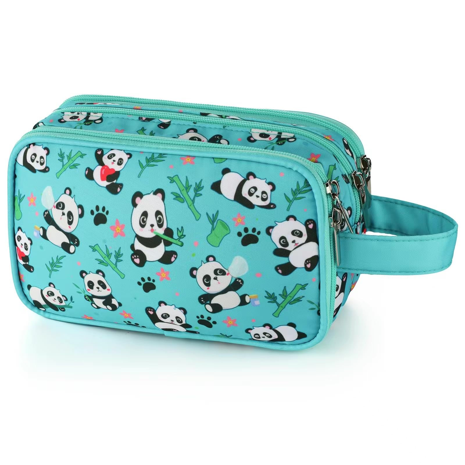 Vipdeal Kids Toiletry Bag for Girls, Travel Toiletry Bag for Little Young Girls Cosmetic Bag Makeup Bag Waterproof Hanging Wash Bag Toddler Toiletries