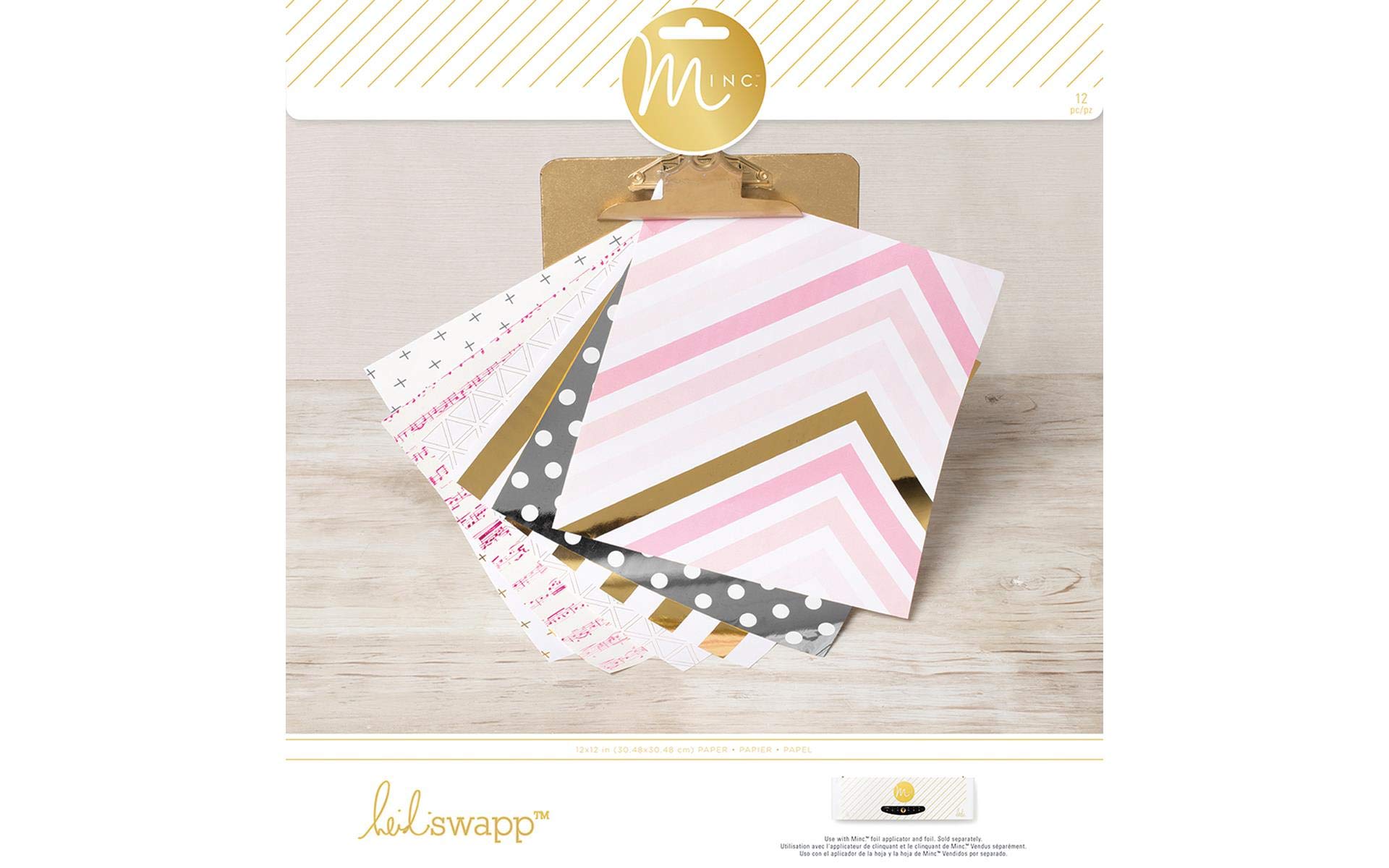Minc Bloc de Papier American Crafts 12 feuilles Signature pour dorure premium