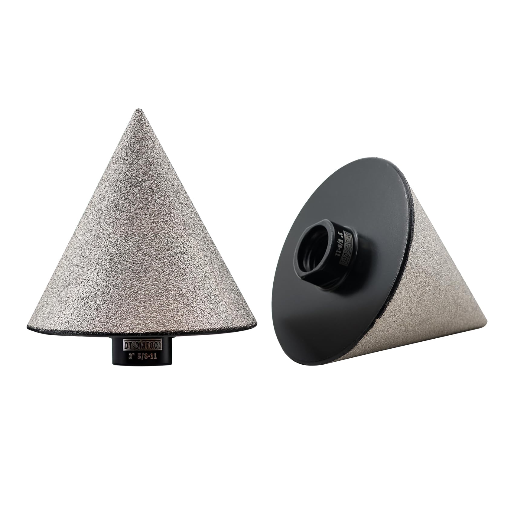 DT-DIATOOL Diamond Beveling Chamfer Bit 2PCS 75mm with 5/8"-11 Thread for Tile Porcelain Ceramic Granite Marble Existing Holes Enlarging Polishing Shaping Trimming Repairing โ image 1