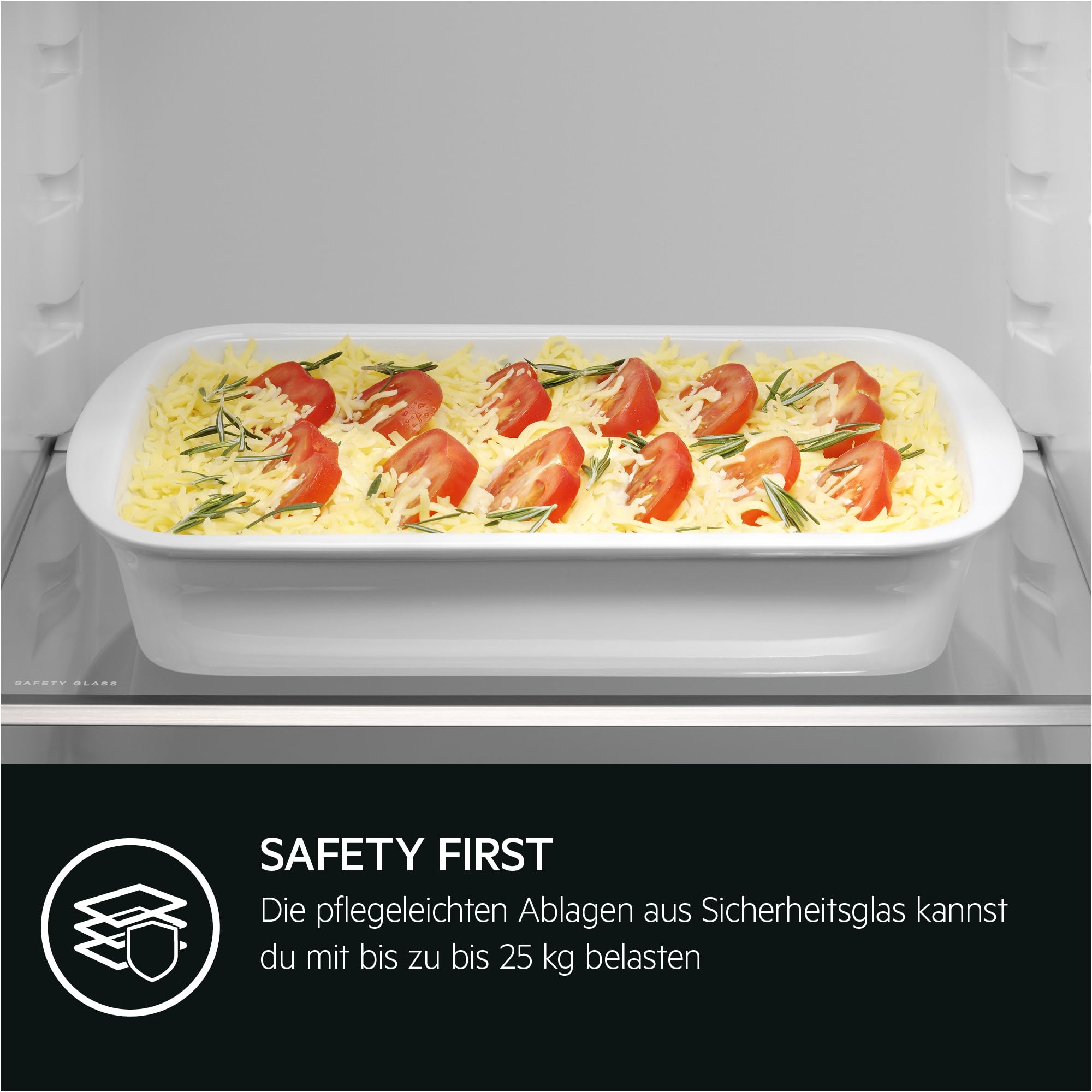 AEG Einbau-Gefrierschrank 88cm, Serie 6000 LowFrost: weniger Eisbildung, 4-Sterne Gefrierraum 98L, elektronische Steuerung, Schnell-Gefrier-Funktion, Temperaturalarm, Schlepptür-Technik, TAB6L88ES