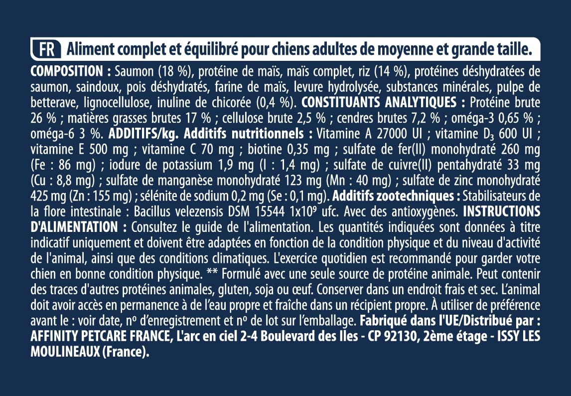 Advance Medium Maxi Sensitive Salmon - Croquettes pour Chiens de Race Moyenne et Grande avec des Sensibilités Digestives au Saumon - 12kg