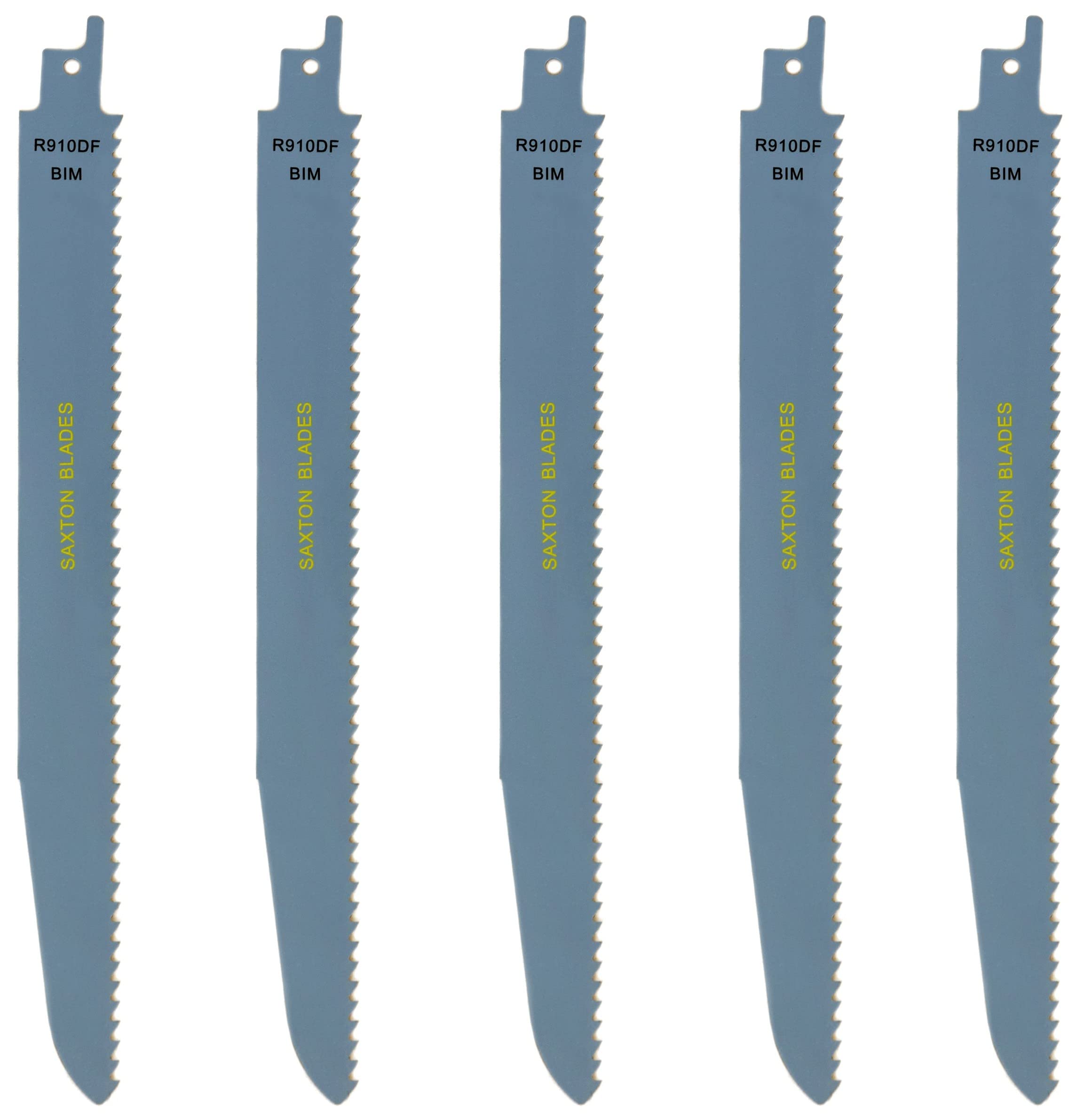 Saxton Blades Black 5X Saxton R910df Reciprocating Saw Demolition Blades Wood Metal Fit Bosch Dewalt Makita