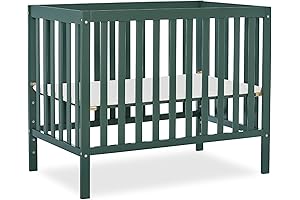 Dream On Me Edgewood 4 in 1 Mini Convertible Crib in Olive