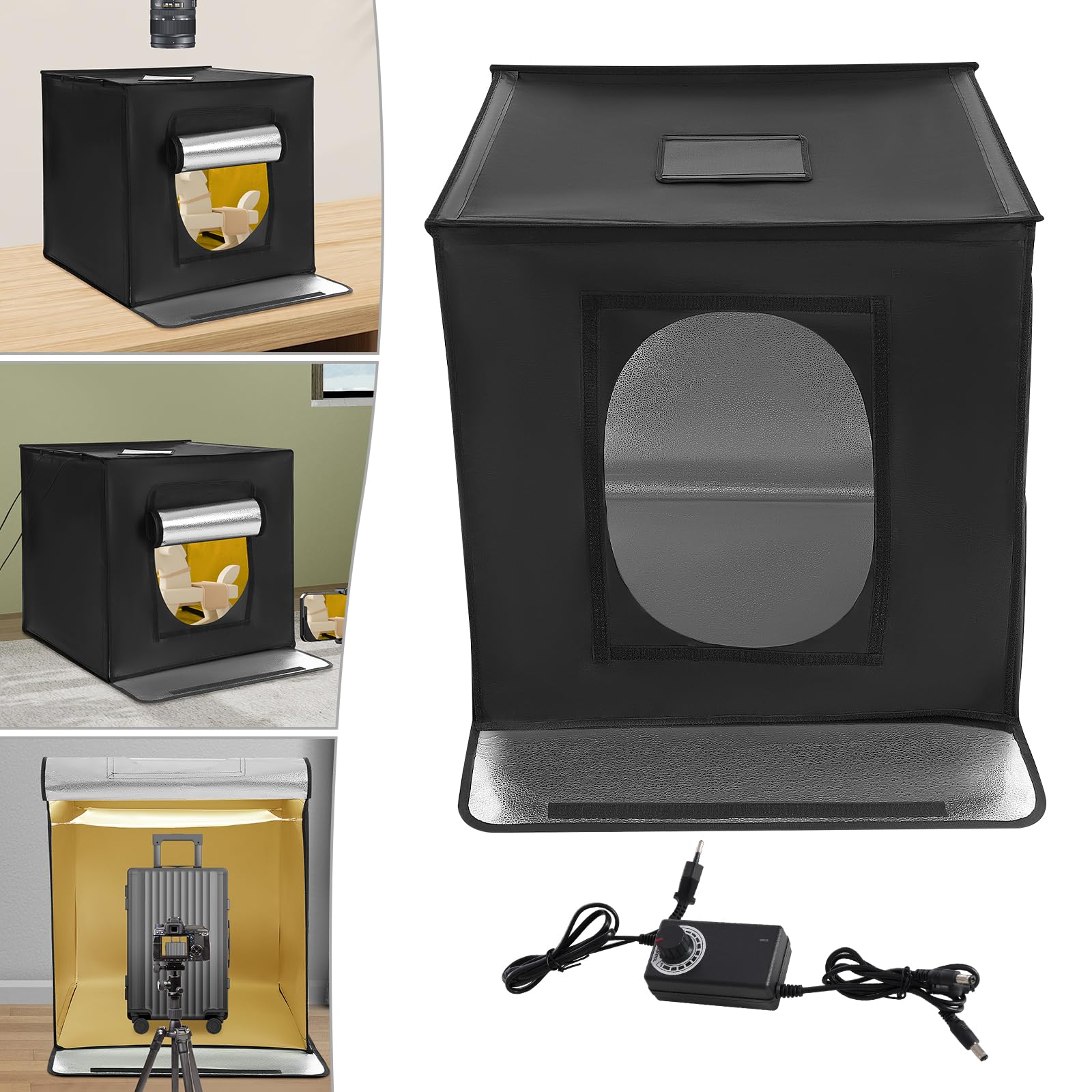 Boîte à lumière LED professionnelle pour studio photo - Tente portable - Tente de studio photo - Tente de studio photo - Tente lumineuse pour photographie, bijoux, jouets, cadeaux, animaux