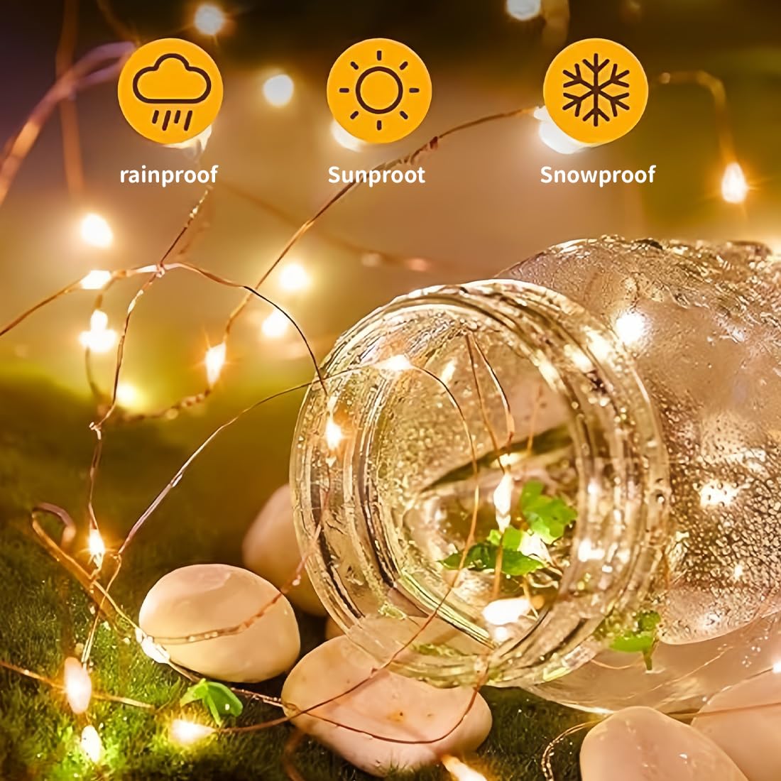 Luci Stringa LED 12M 120 LEDs Catene Luminose Con USB Alimentata - Foto 13