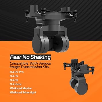 C-20D 2-Axis FPV Camera Gimbal,Pan Tilt Mount,FPV Head Tracking with UART,PWM S.Bus Control Compatible with DJI O4 O3 for Walksnail Runcam&Analog Cameras for RC Car Airplanes Drone (O4 Lite Version)