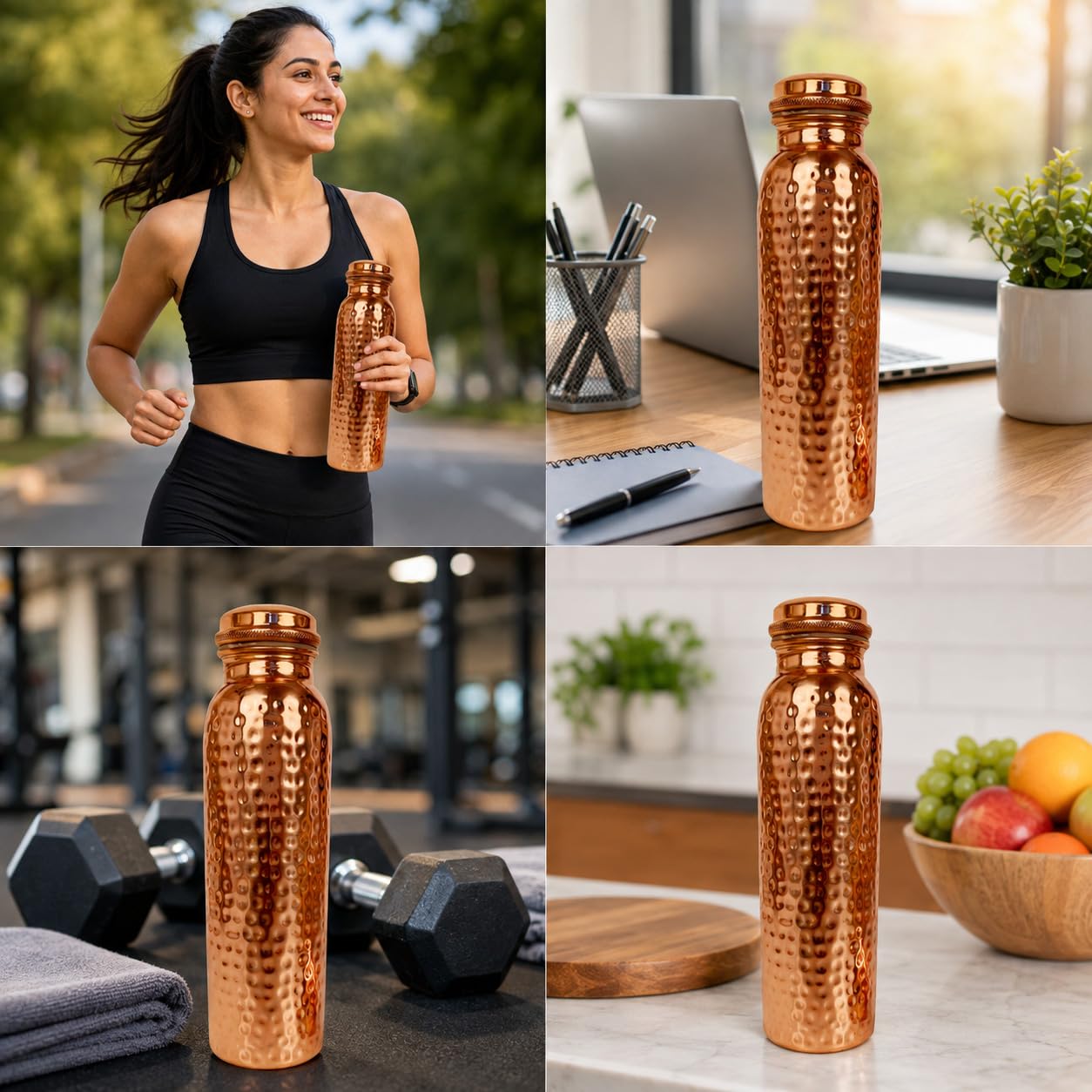 Pure Copper Water Bottle - Ayurvedic Health Benefits -6