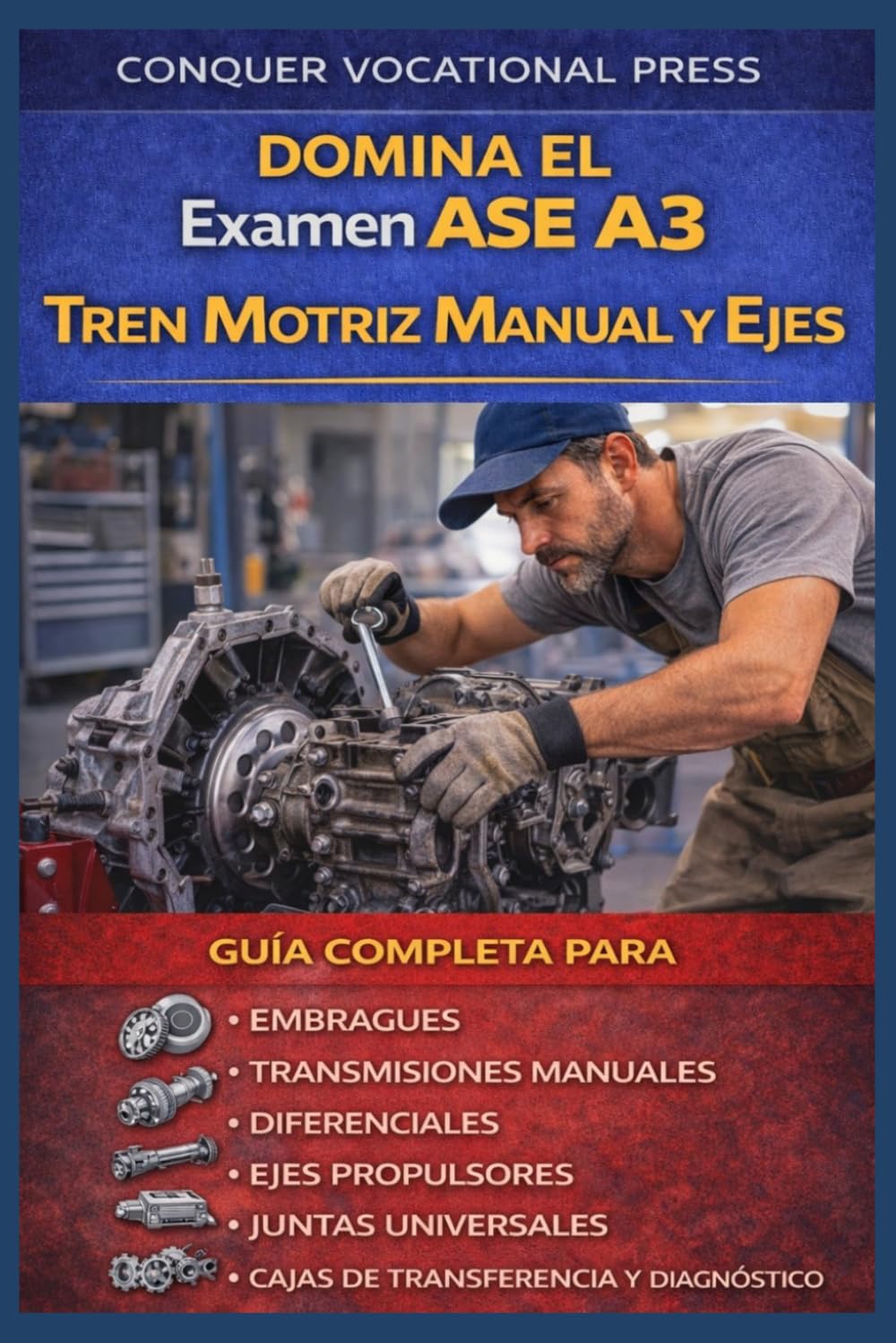 Domina el Examen ASE A3 Tren Motriz Manual y Ejes: Guía Completa para Embragues, Transmisiones Manuales, Diferenciales, Ejes Propulsores, Juntas ... y Diagnóstico (Automotive Exams)