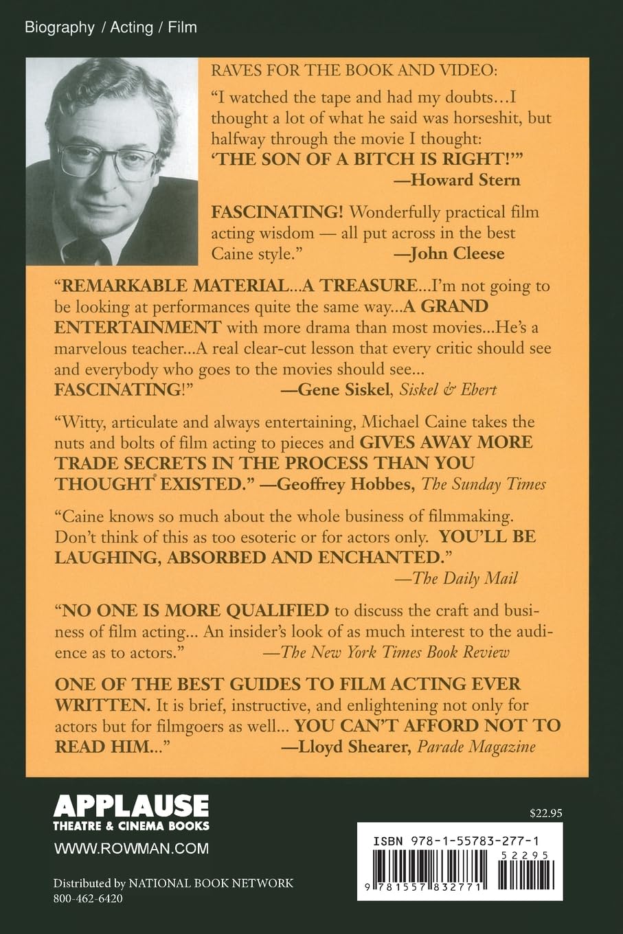 Acting in Film: An Actor's Take on Movie Making (Applause Acting Series)