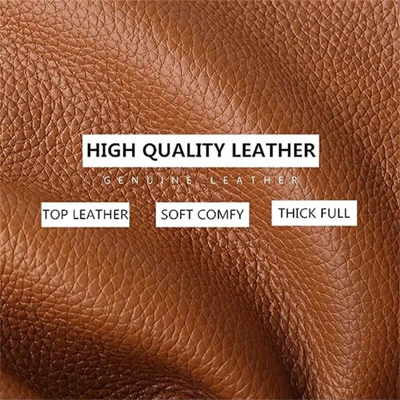 Solid Color Simple Genuine Leather Shoulder Bag for Women (Black)4