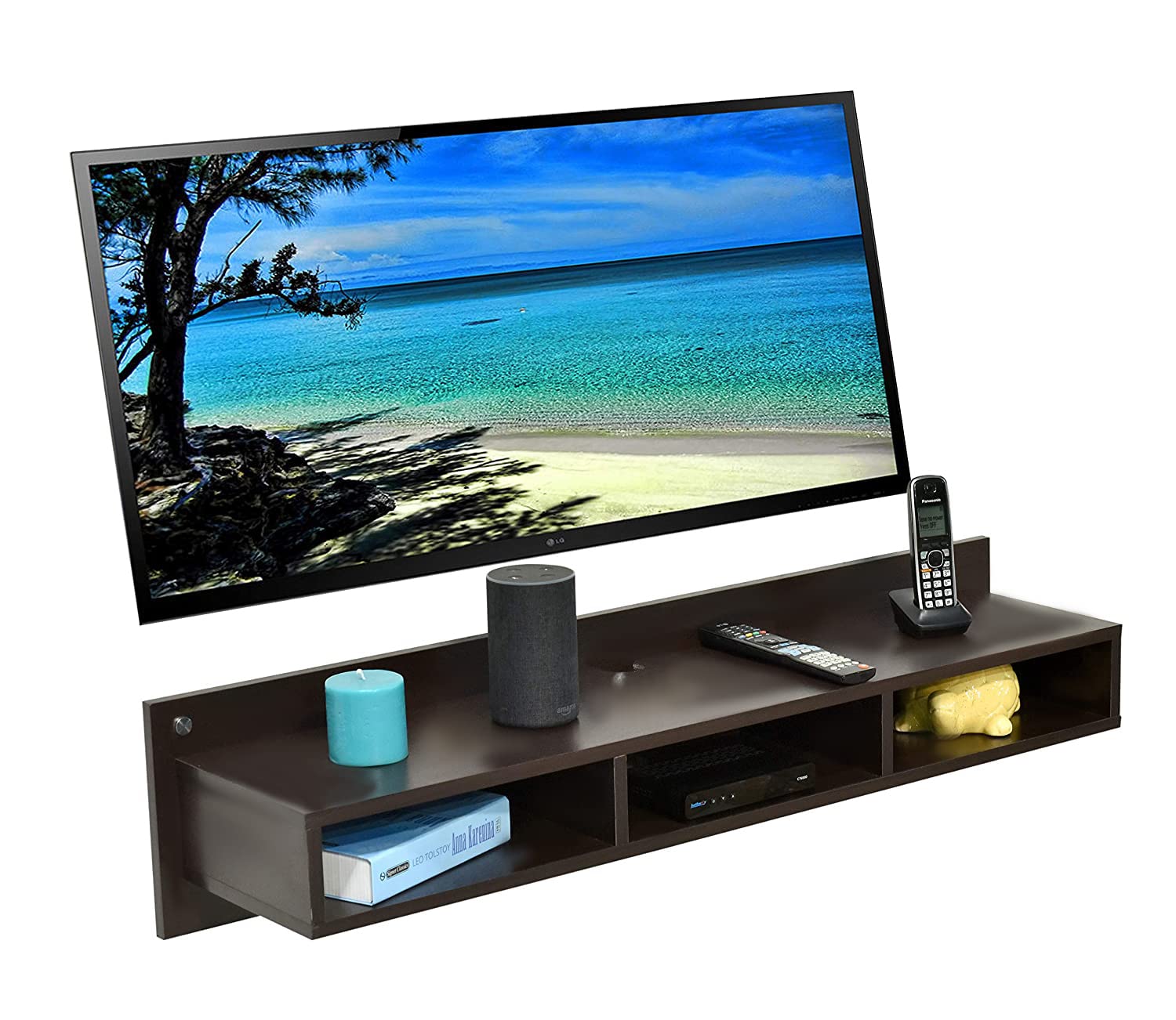 Buy Dime Store Wooden Wall Mounted TV Unit for Wall, TV Stand for Wall, TV Stand Unit