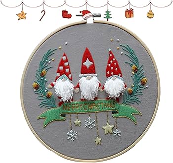 Amazon | メリークリスマス刺繍キットオーナメント | メリー