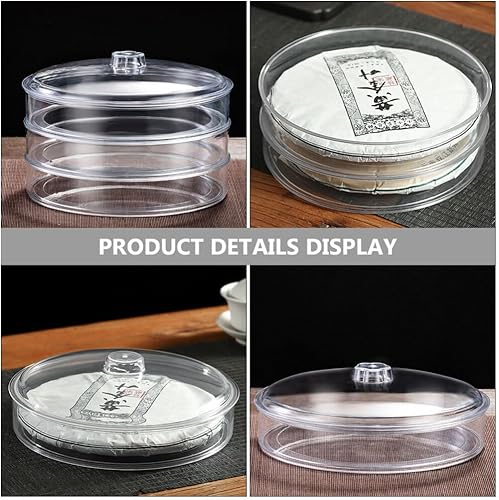 Miniatura 6 de Cabilock Contenedor para pan de pan, caja de almacenamiento de té de hojas sueltas, acrílico, transparente, apilable, caja de té PU, contenedor de