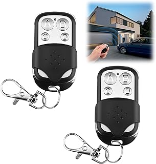 2 Stück Fernbedienung Garagentor Universal 433 MHz Fernbedienung Klonen Garagentoröffner Fernbedienung mit 4 Taste für Garagentoröffner Schalter Licht Garagentor Autos Rollladenschalter