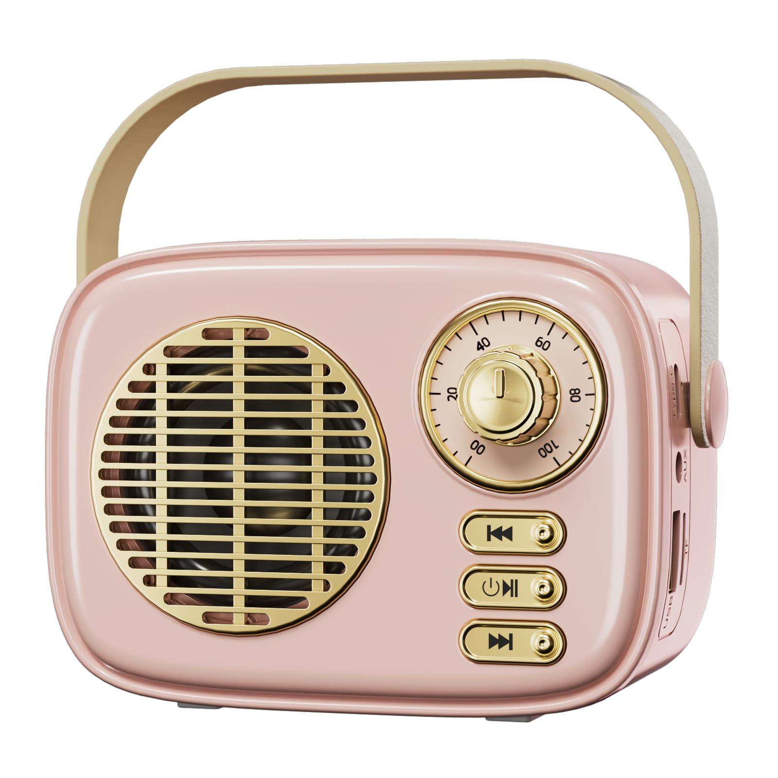 Altoparlante Bluetooth retrò, decorazione vintage, regalo per donne, uomini, ragazze, altoparlante Bluetooth portatile, senza fili, stile estetico, per ufficio, cucina, scrivania, camera da letto