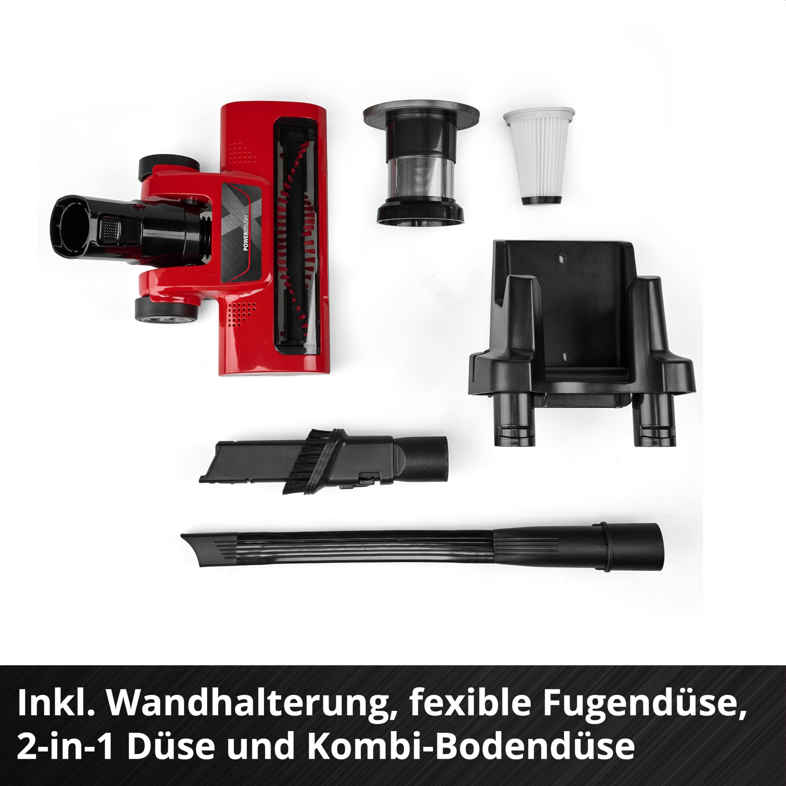 Einhell Akku-Stielstaubsauger TE-SV 18 Li-FLX-Solo PXC (18 V, beutellos, Zyklontechnologie, 2 Saugmodi, Saugrohr mit Knickgelenk, 3-Fach-Filtersystem, ohne Akku)