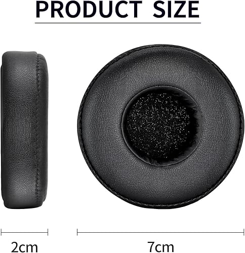 Miniatura 7 de Almohadillas de repuesto para Sony MDR-ZX100ZX110ZX220BTZX300ZX310ZX330 para JBL Tune 450BT510BT500BT E40BT  UA Sport Wireless (negro)