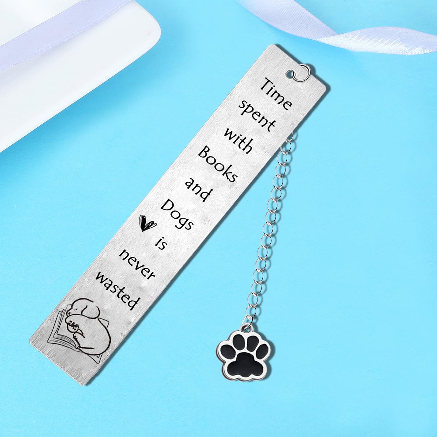 Dog Bookmark for Women Men Gifts for Dog Lovers Dog Themed Bookmark for Friend Animal Bookmark Dog Mum Dog Dad Gifts - Image 3