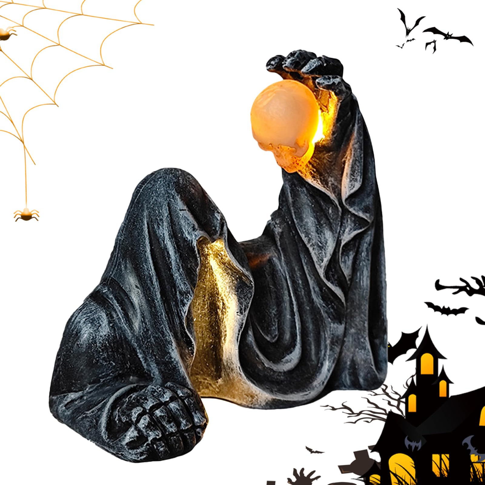 Figurki Halloween Dekoracje Z Czarnymi Pelerynami Na Halloween