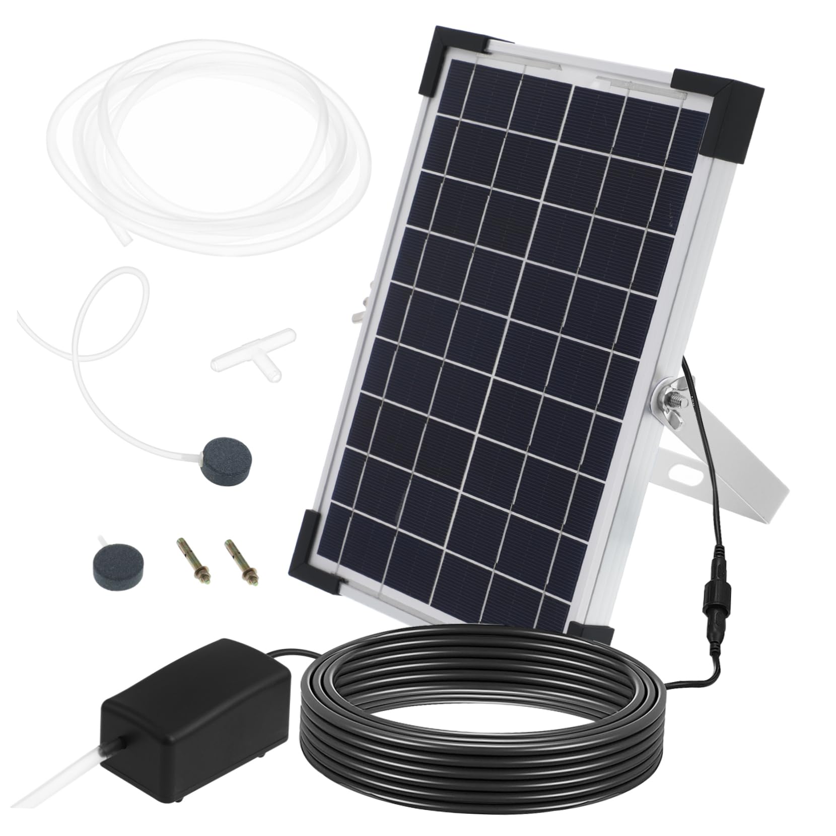 ibasenice Bomba De Oxígeno Solar para Estanque Accesorio para Pecera Oxigenador para Bomba De Aire y Oxígeno Jardín