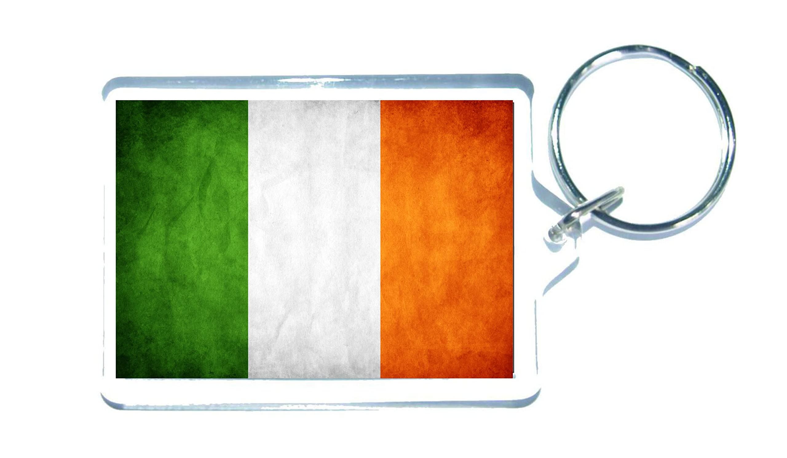 Decalarama Southern Ireland Flag Keyring Gift - Cute Eire Irish Novelty Country Key Fob - Birthday Present - Sadnick Gifts
