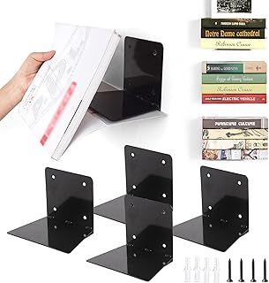 STO STO Floating Bookshelves for Wall, 4-Pack Invisible Wall-Mounted Boo...