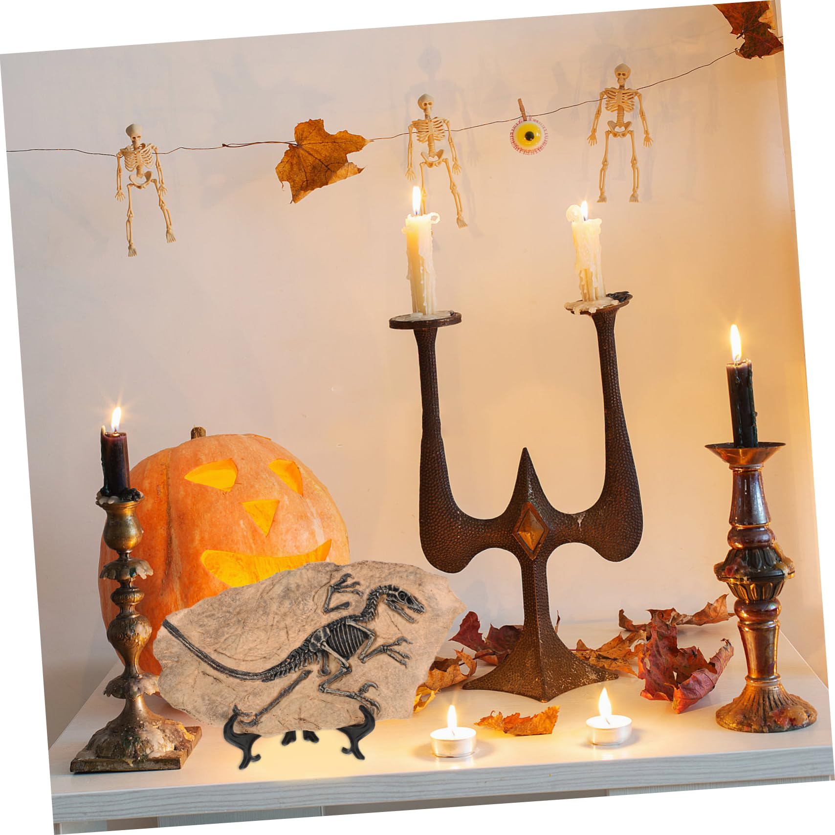 Toyvian Riproduzione di Fossile di Dinosauro in Resina Decorativa Set per Ragazzo Ragazza, Favorisce Creatività e Conoscenza, per Decorazioni di Compleanno e Festa