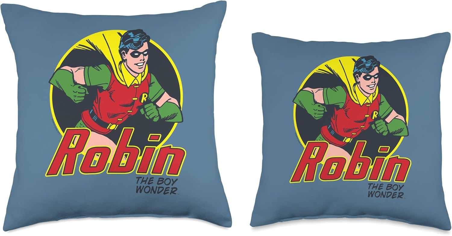 Batman Robin The Boy Wonder Throw Pillow