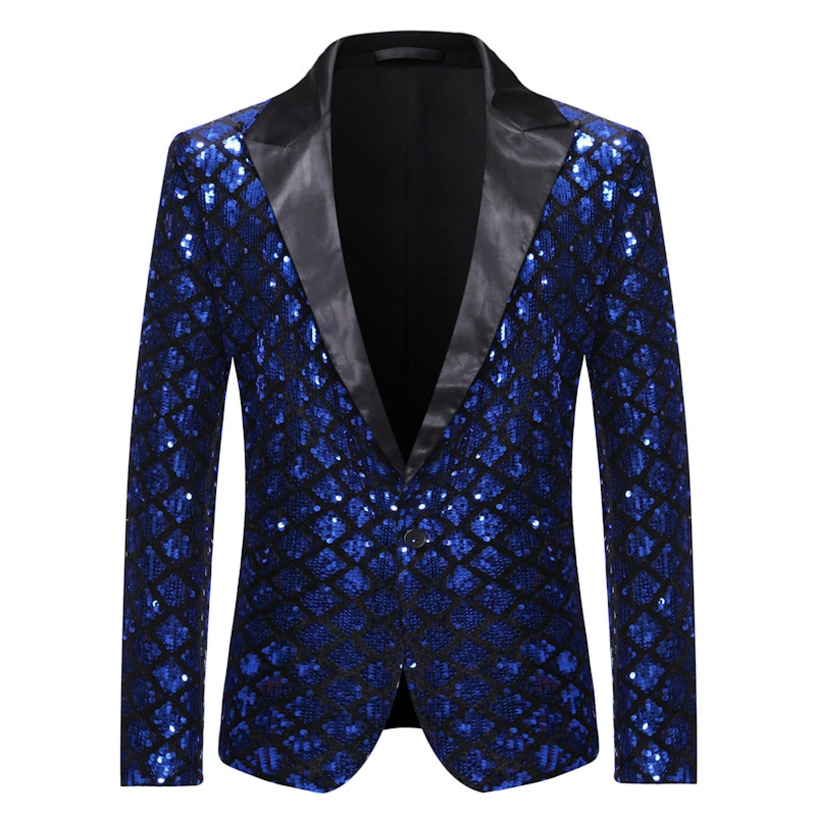 Giacca Con Paillettes Uomo Blazer Da Uomo Chic Ed Elegante