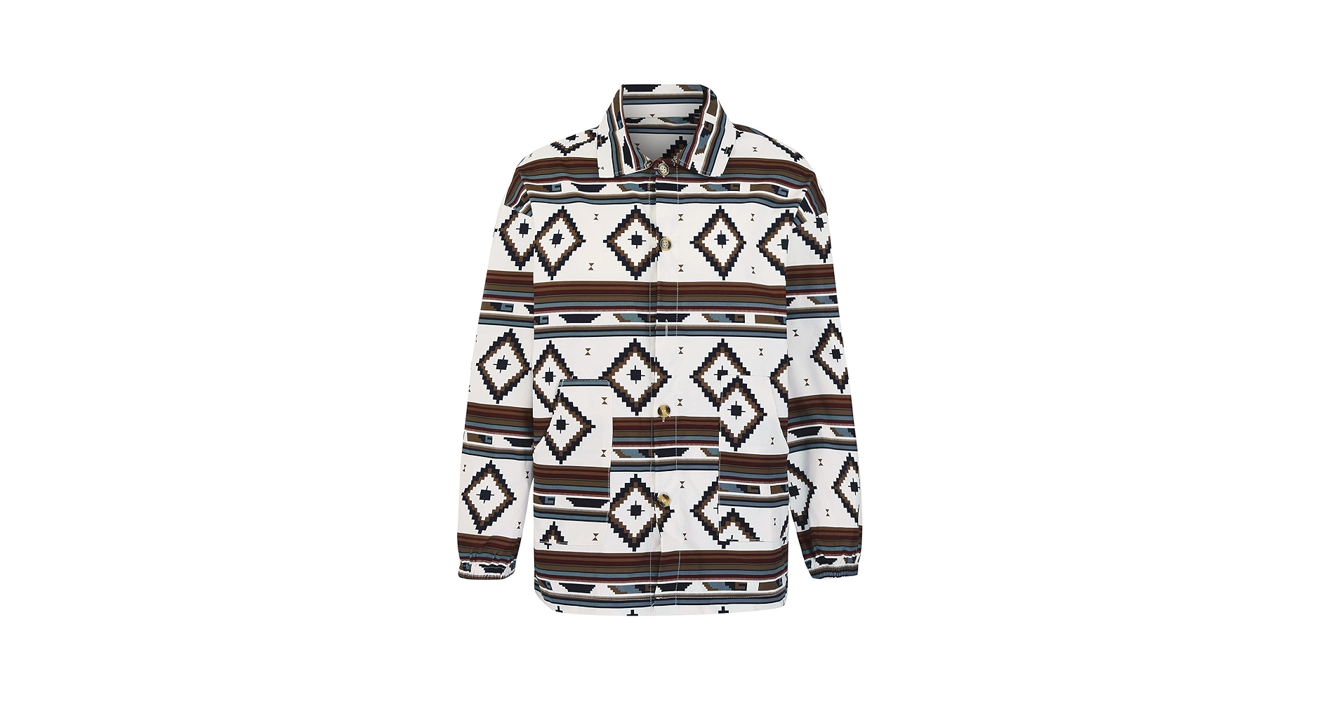 ジャケット・アウター Ethnic Embroided Design No Collar Jacket 61sgEaFvBAL._UY350_.jpg