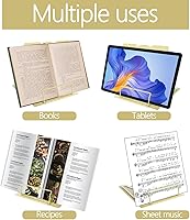 Vista 3 de Soporte de libro de metal ajustable para lectura