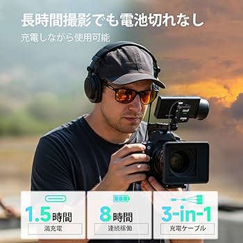 ノイズキャンセリング ワイヤレスマイク 8時間 Amazon.co.jp: ワイヤレスマイク, SYNCO P2ST タイプc 2人同時