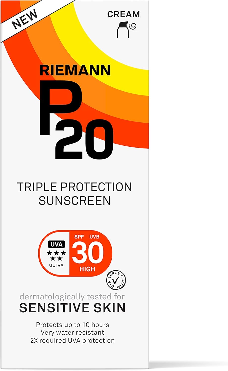 P20 ® | Sun Cream 30 | Daylong Sun Cream spf 30 in spray formaat voor Zeer Hoge Bescherming tegen UVA en UVB Zonnestralen | Sun Cream Allergic Skin Solar Spray | 200 ml