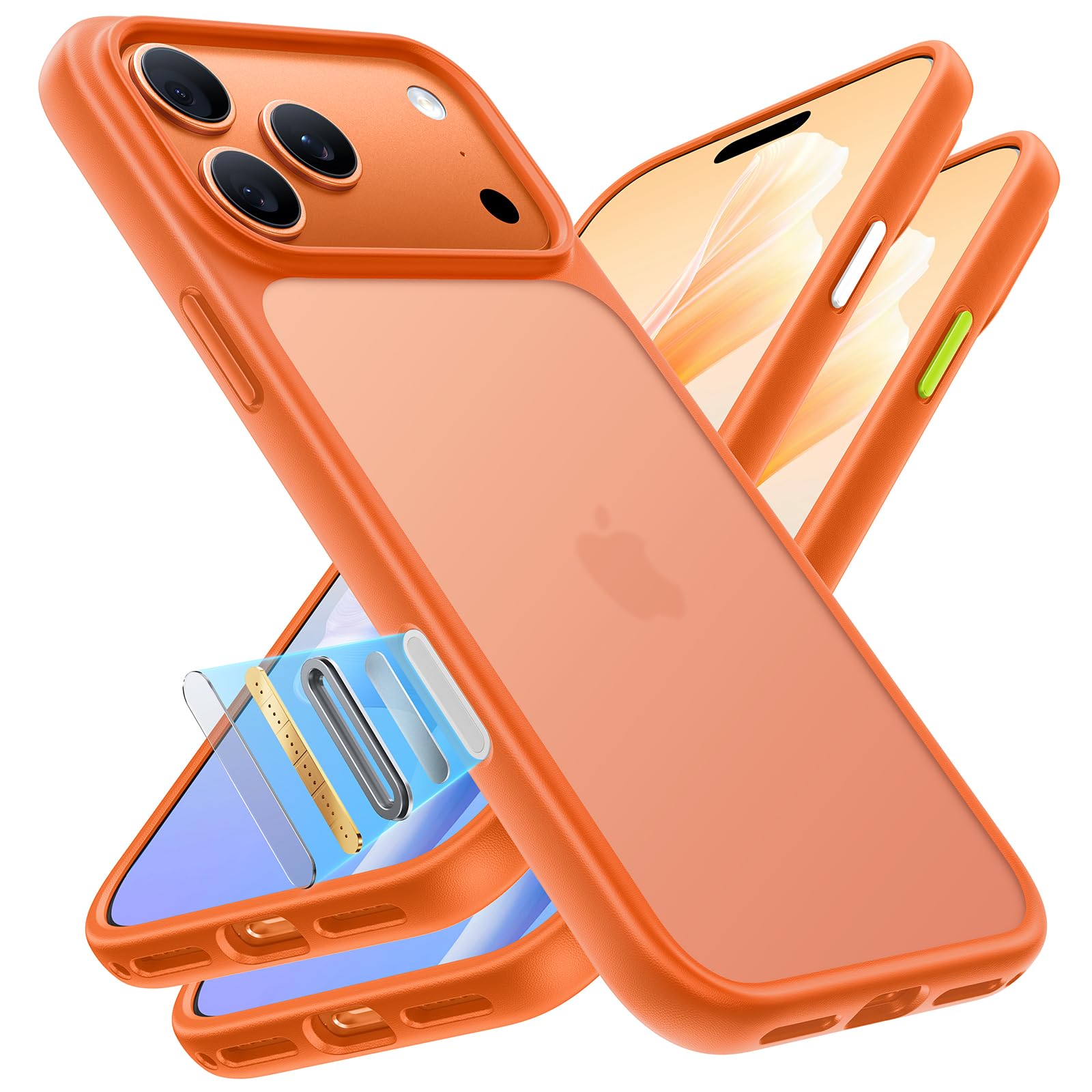 TORRAS iPhone 17 Pro スタンドケース オレンジ TORRAS for iPhone 17 Pro Case Beyond Military-Grade Protection