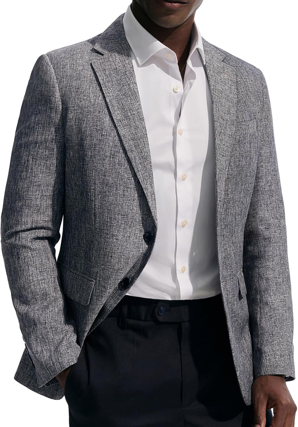 PJ PAUL JONES Mens Casual Business Sport Coat Blazer Two Buttons Slim Fit Lightweight Jacket