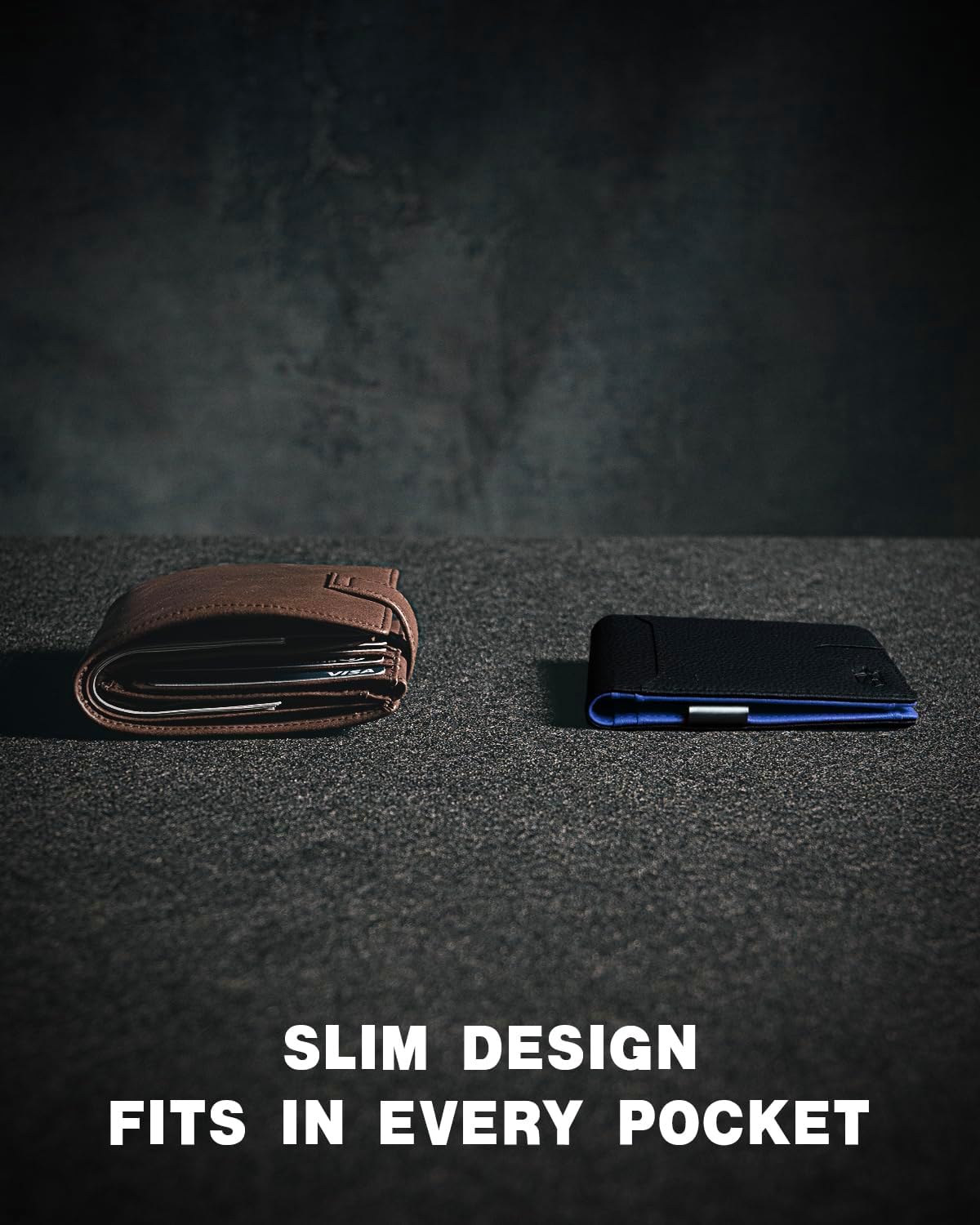 Zitahli Slim Wallets for Men - Leather Money Clip Mens Wallet - RFID Blocking Front Pocket Bifold Wallet - Minimalist Credit Card Holder with Gift Box - Image 3