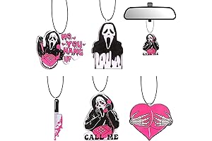 Jeffdad Ghost Face Keychain Halloween Car Decor