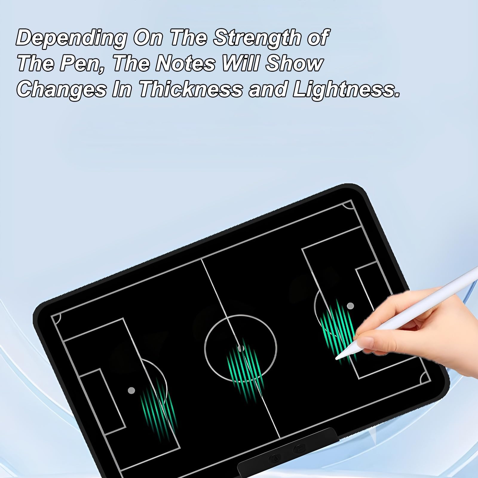 Lavagna Coaches Pallavolo, Lavagna Elettronica LCD per Allenamento di Calcio, Cancellazione/Blocco con un Tocco, Sport Opzionali: Basket, Calcio, Pallavolo, Badminton, Tennis, Piscina(Tennis)