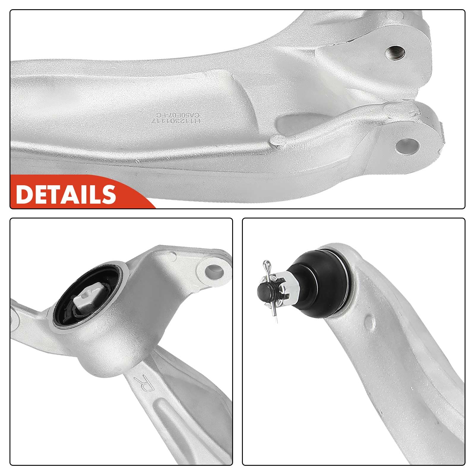 Frankberg Brazo transversal Brazo de eje Delantero inferior derecha Compatible con Civic VIII Hatchback FK FN 1.4 1.8 2.2 CTDi Type-R 2005-2012 Replace# 51350SMGE07