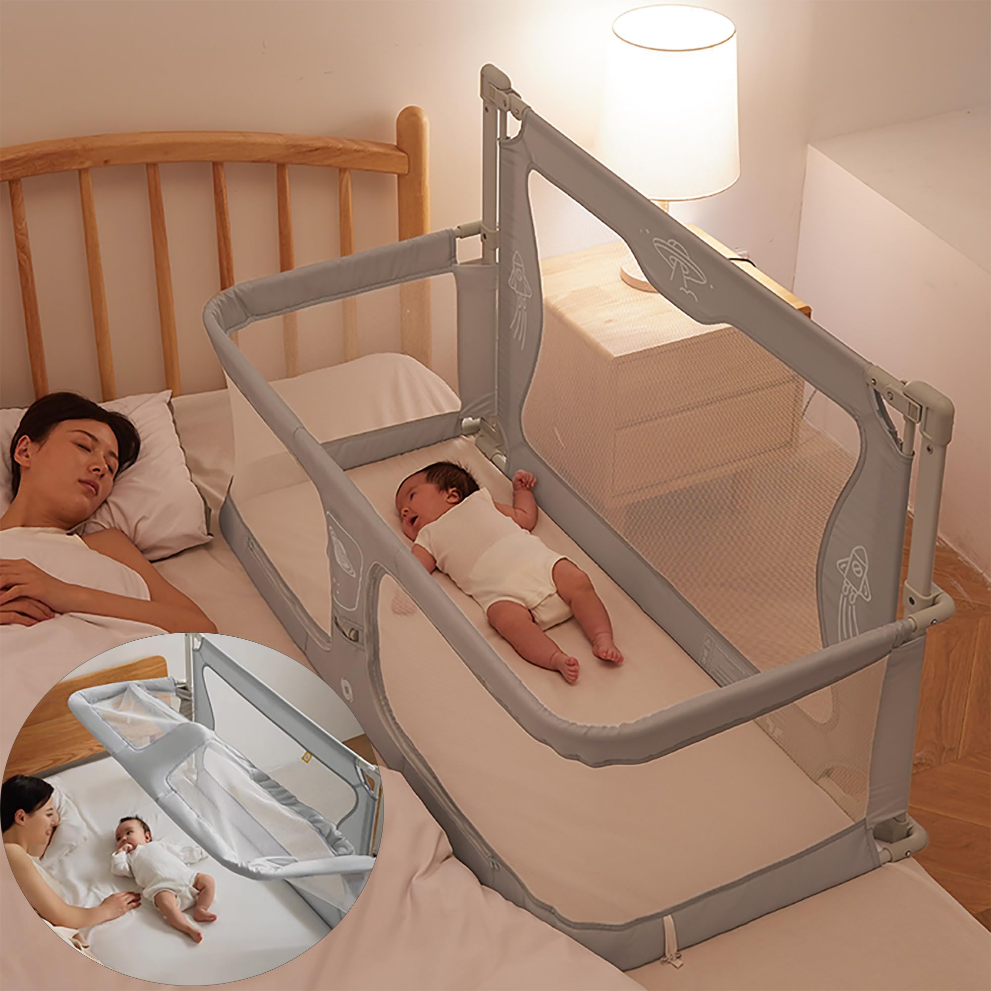 Amazon.com: 3 in 1 Baby bassinets bedside sleeper, co