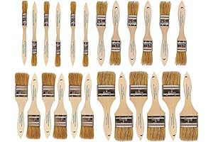 Pro Grade Bulk Paint Brushes 24 Pack for All Painting Needs